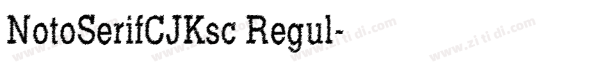 NotoSerifCJKsc Regul字体转换